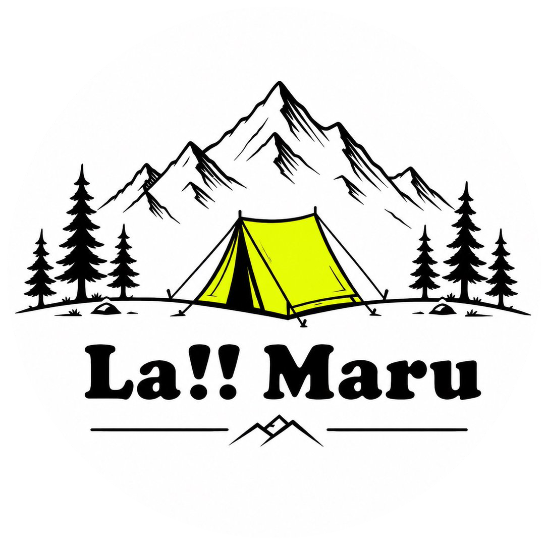 La!!Maru 山とテントのロゴ